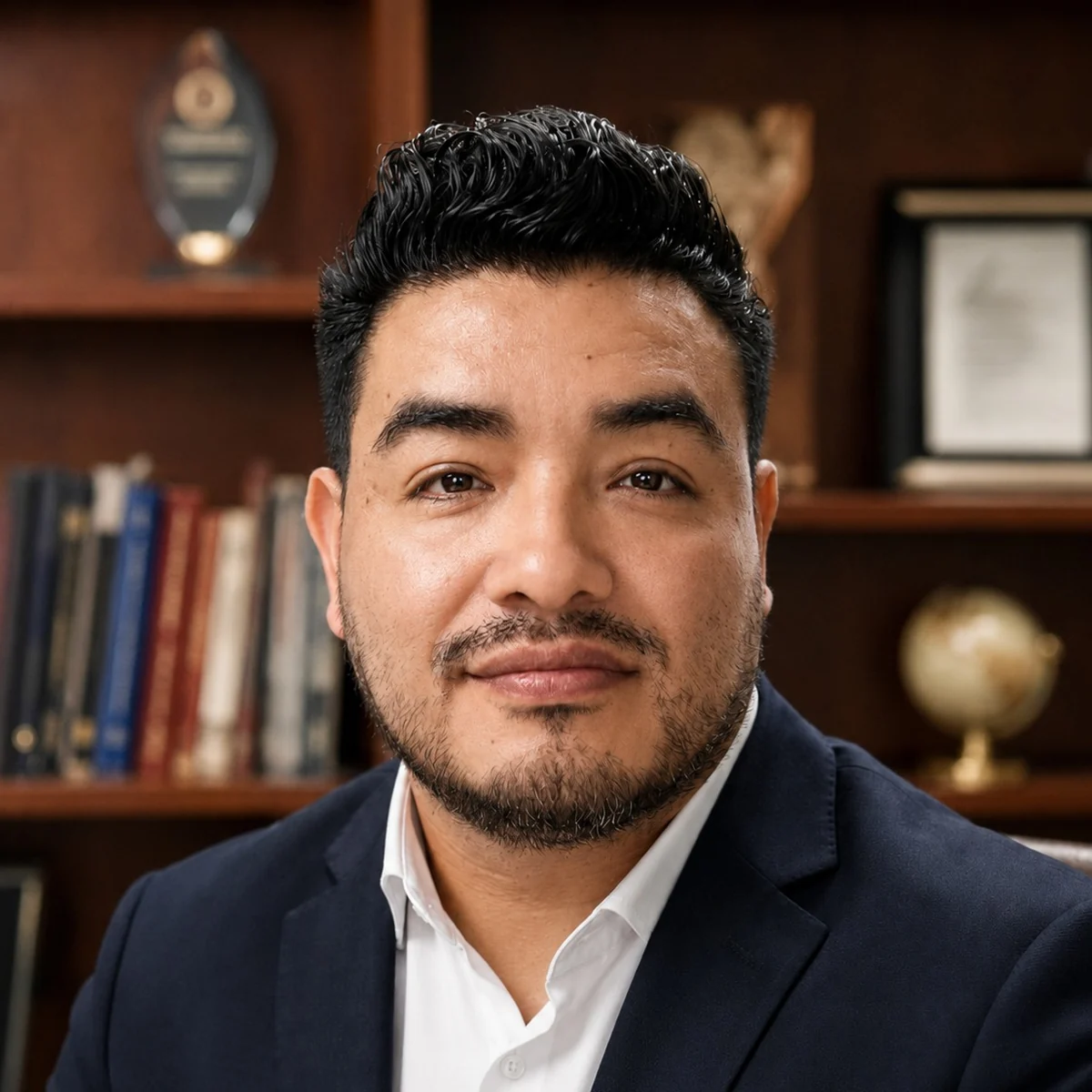 Carlos José Tolentino Béjar, socio fundador de Estudio Tolentino & Asociados, en su despacho